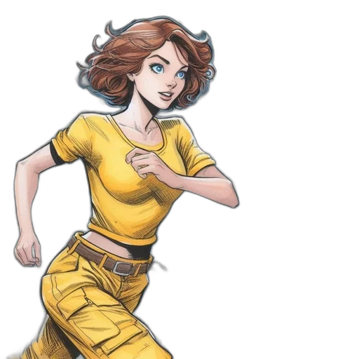 dress, staff, comic book art, concept art transparent PNG cut-out