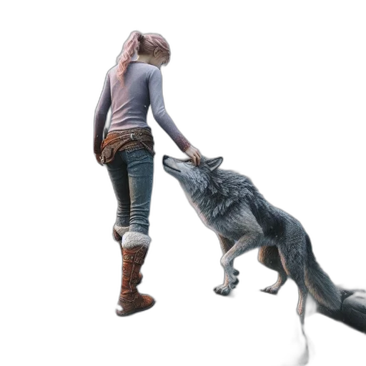 animal, creature, concept art, 3d render transparent PNG cut-out