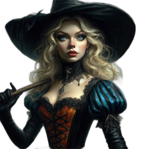 dress, hat, fantasy art, concept art transparent PNG cut-out