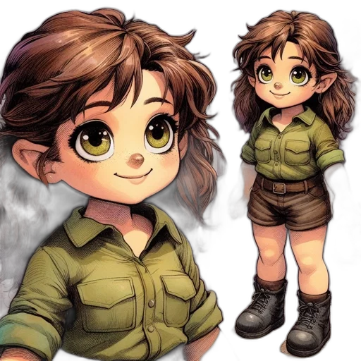 concept art, watercolor, 3d render, fantasy art transparent PNG cut-out