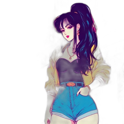 dress, jacket, anime, watercolor transparent PNG cut-out