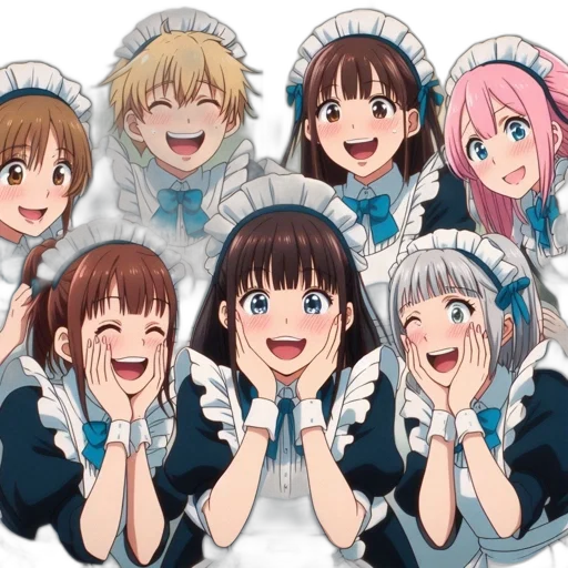 staff, anime, cartoon, concept art transparent PNG cut-out