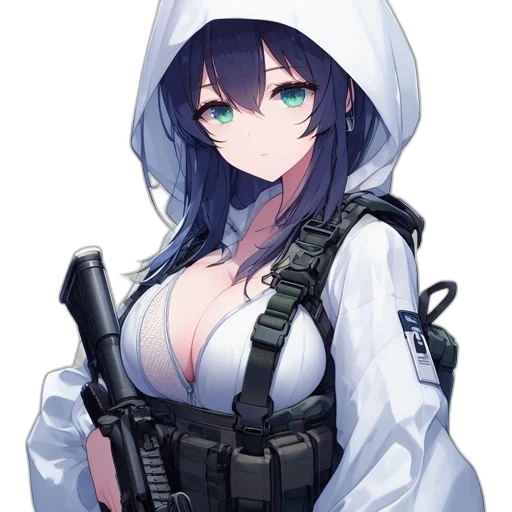 weapon, jacket, staff, dress transparent PNG cut-out