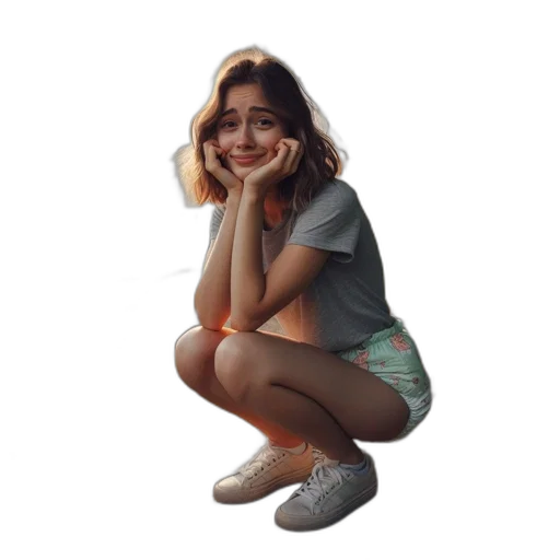face, dress, creature, shoes transparent PNG cut-out