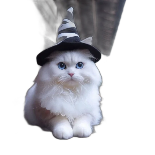 hat, animal, creature, staff transparent PNG cut-out