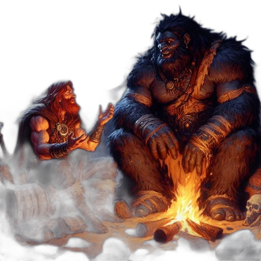 concept art, fantasy art, comic book art, fire transparent PNG cut-out