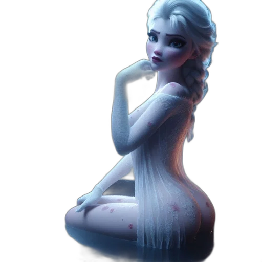 dress, crown, staff, concept art transparent PNG cut-out