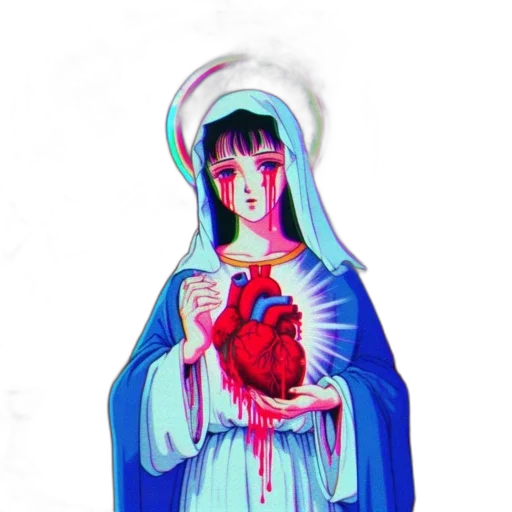 dress, vaporwave, pixel art, anime transparent PNG cut-out