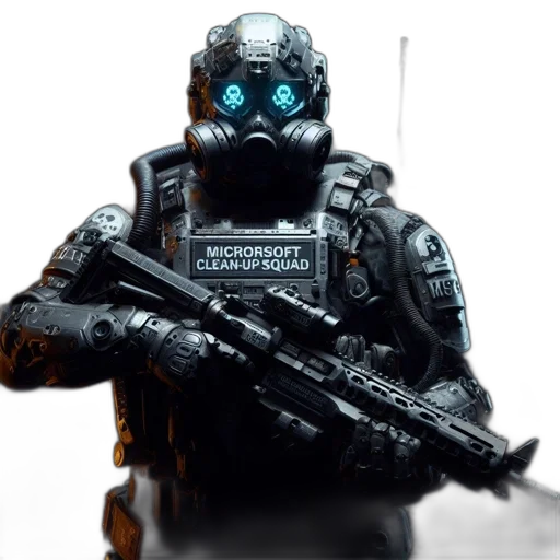 robot, weapon, 3d render, concept art transparent PNG cut-out
