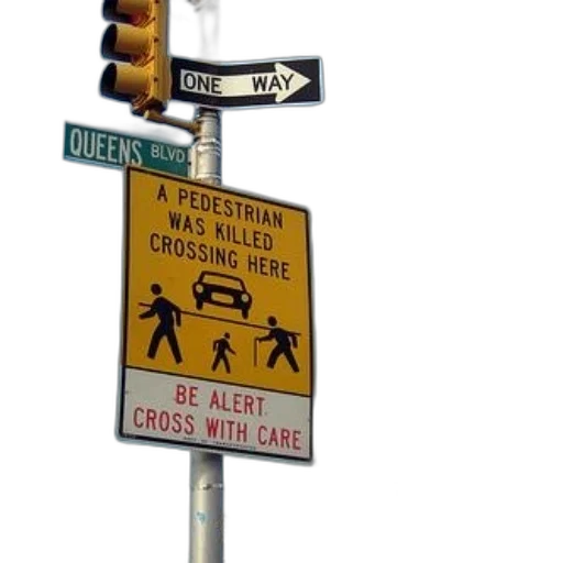 concept art, city street, sign, intersection transparent PNG cut-out