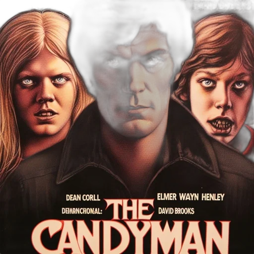 comic book art, concept art, poster, candyman transparent PNG cut-out