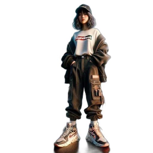 jacket, robot, staff, shoes transparent PNG cut-out