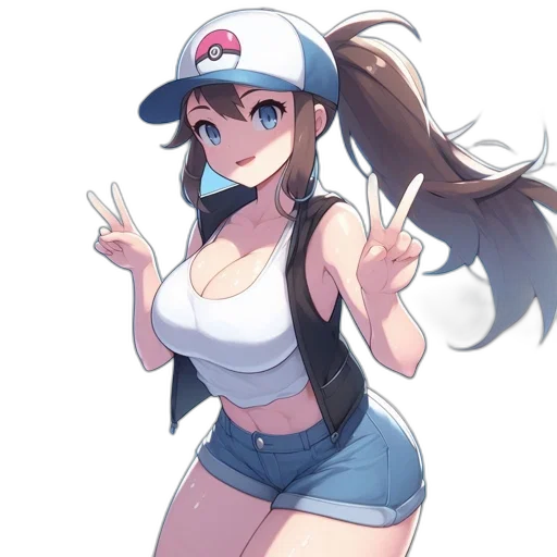 hat, dress, staff, face transparent PNG cut-out