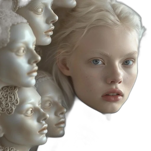 face, mask, crown, hair transparent PNG cut-out