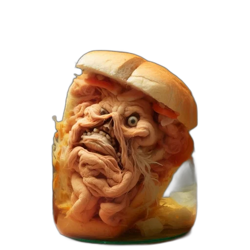 food, face, creature, mask transparent PNG cut-out
