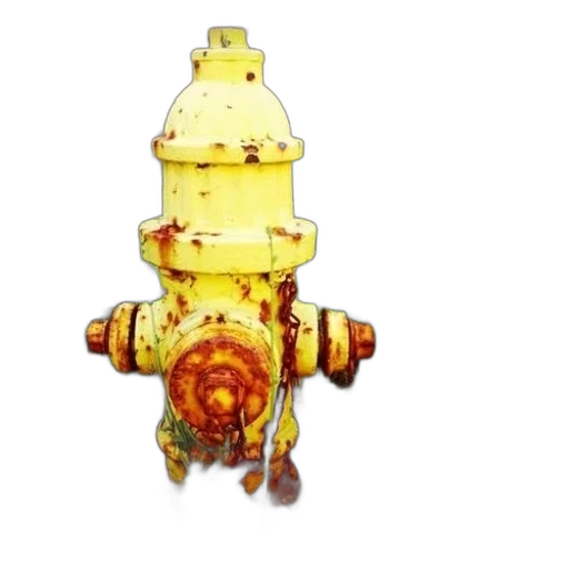 bottle, 3d render, yellow, fire transparent PNG cut-out