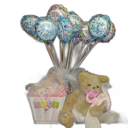 pastel, basket, baby, gifts transparent PNG cut-out