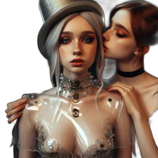 jewelry, crown, dress, robot transparent PNG cut-out