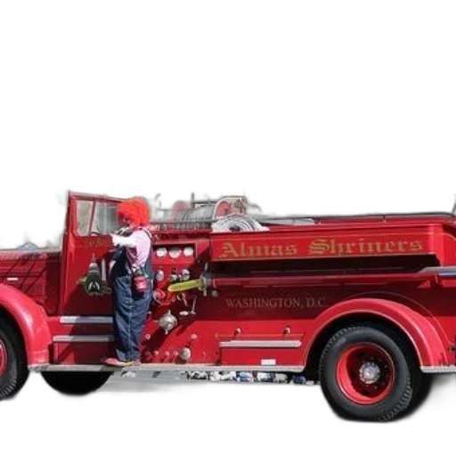 weapon, car, fire, clown transparent PNG cut-out