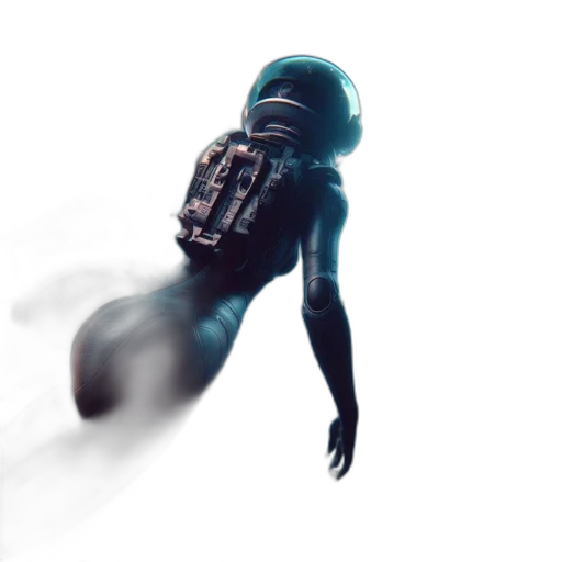 robot, creature, mask, weapon transparent PNG cut-out