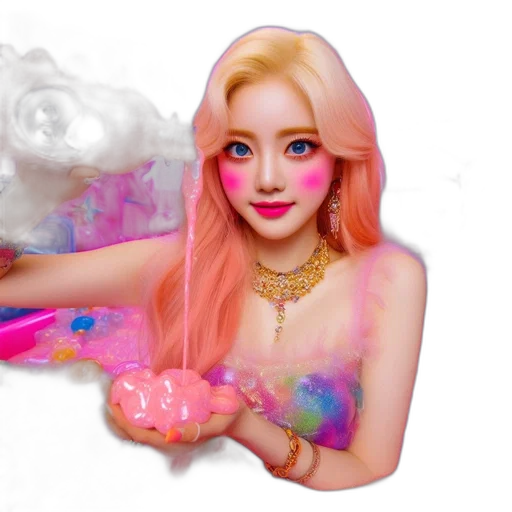 fantasy art, photorealistic, concept art, vaporwave transparent PNG cut-out