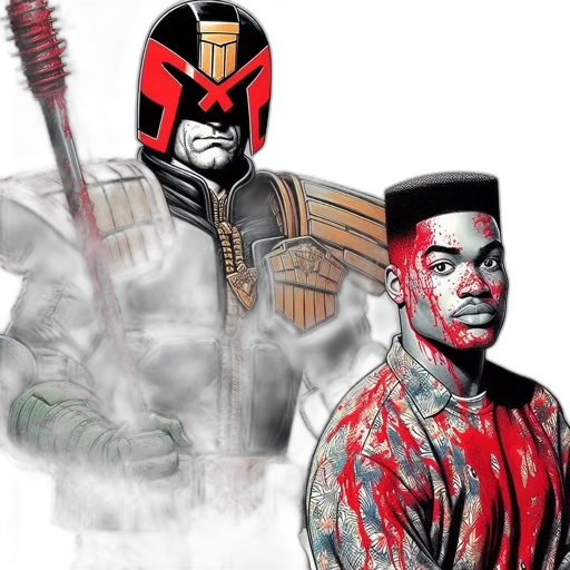 comic book art, concept art, two, individuals transparent PNG cut-out