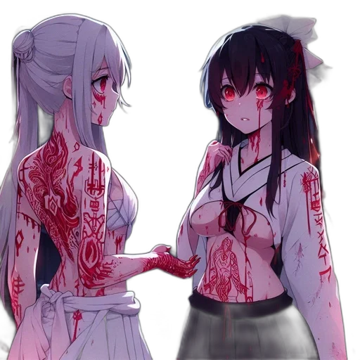 dress, weapon, anime, concept art transparent PNG cut-out