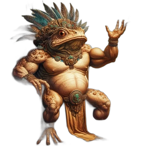 dragon, creature, staff, mask transparent PNG cut-out