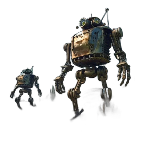 robot, weapon, creature, concept art transparent PNG cut-out