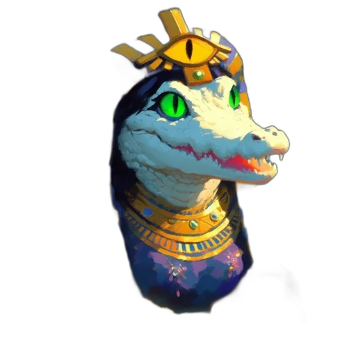 dragon, mask, staff, creature transparent PNG cut-out
