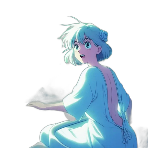 dress, creature, anime, concept art transparent PNG cut-out