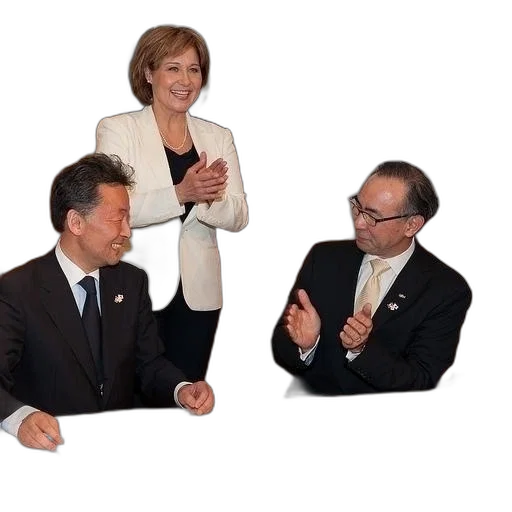 three, individuals, formal, attire transparent PNG cut-out