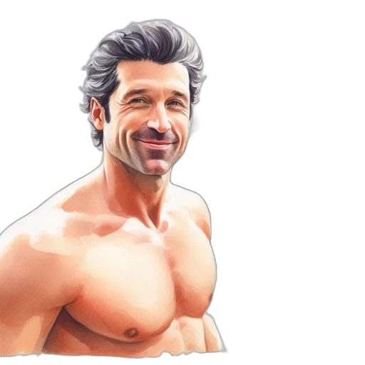 hair, face, photorealistic, cartoon transparent PNG cut-out