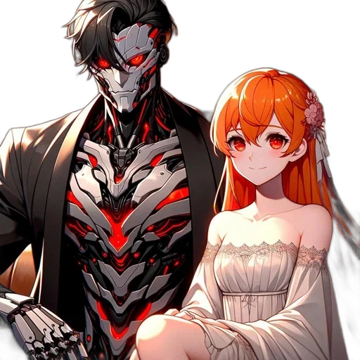 robot, mask, dress, weapon transparent PNG cut-out