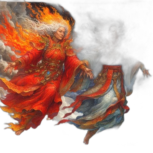 dragon, dress, fantasy art, concept art transparent PNG cut-out