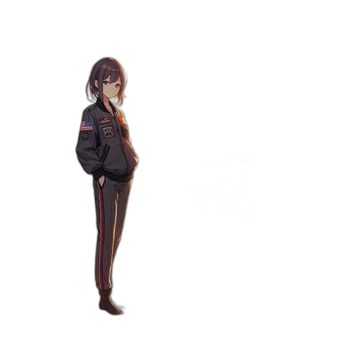 jacket, staff, weapon, robot transparent PNG cut-out