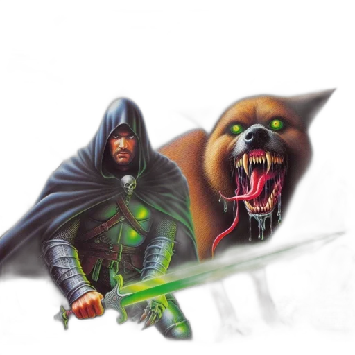 concept art, fantasy art, comic book art, pixel art transparent PNG cut-out