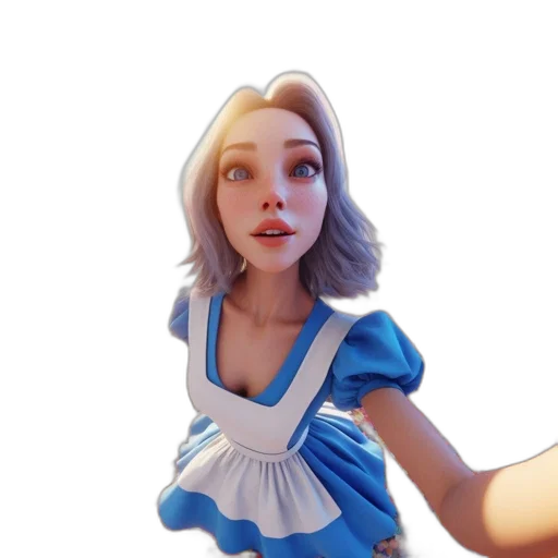 dress, face, robot, staff transparent PNG cut-out