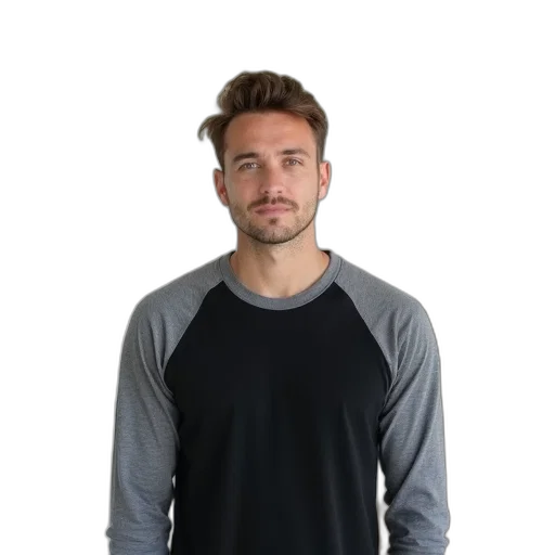 jacket, staff, face, hair transparent PNG cut-out