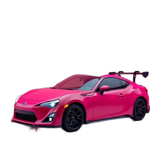car, weapon, 3d render, photorealistic transparent PNG cut-out