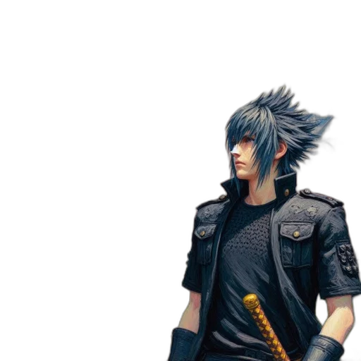 weapon, jacket, sword, staff transparent PNG cut-out