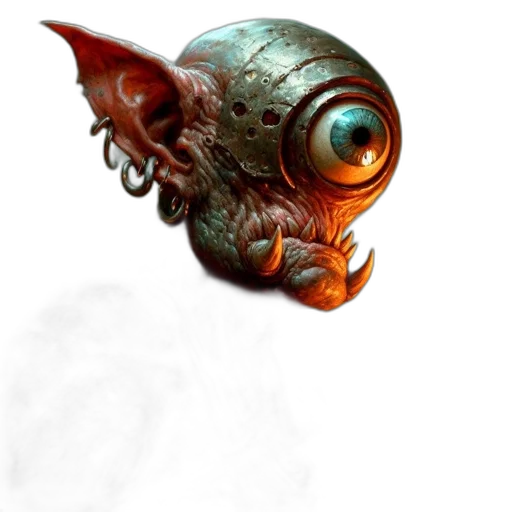 robot, mask, creature, staff transparent PNG cut-out