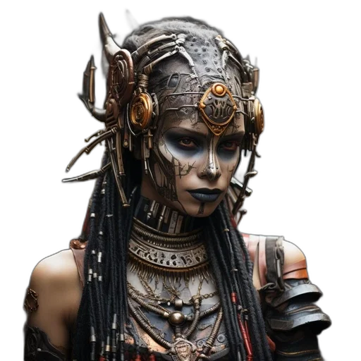 jewelry, face, mask, robot transparent PNG cut-out