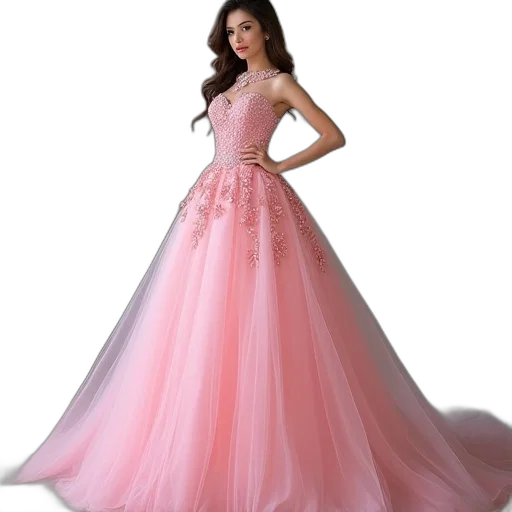 dress, 3d render, photorealistic, concept art transparent PNG cut-out