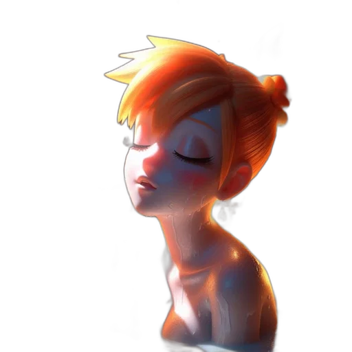 staff, face, robot, creature transparent PNG cut-out