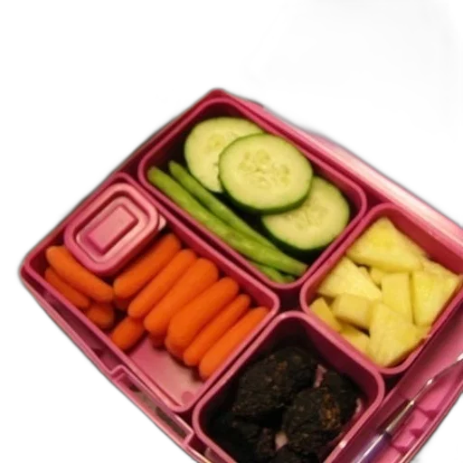 food, neon, pink, bento transparent PNG cut-out
