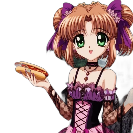 food, dress, staff, anime transparent PNG cut-out