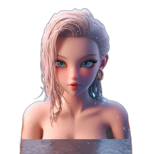 face, creature, hair, dress transparent PNG cut-out