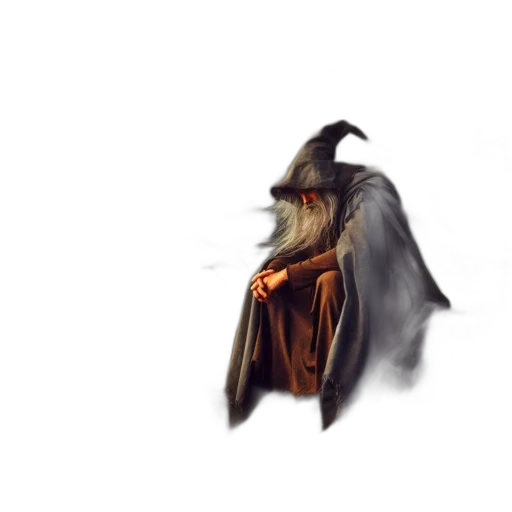 dragon, mask, creature, staff transparent PNG cut-out