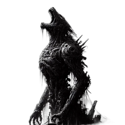 creature, dragon, animal, robot transparent PNG cut-out